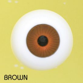 Crystal Puppenaugen Acrylic Eyes #607 - Brown, 18mm